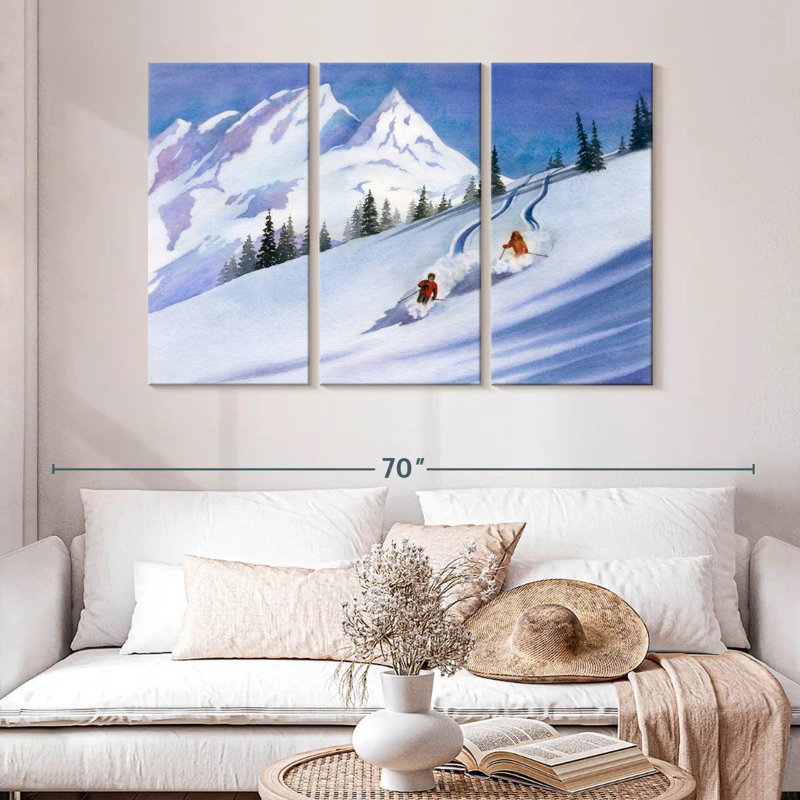 Ski rétro Sireci, H 32 po x l 50 po