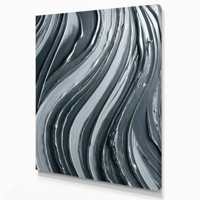 Art mural sur toile gris diagonal