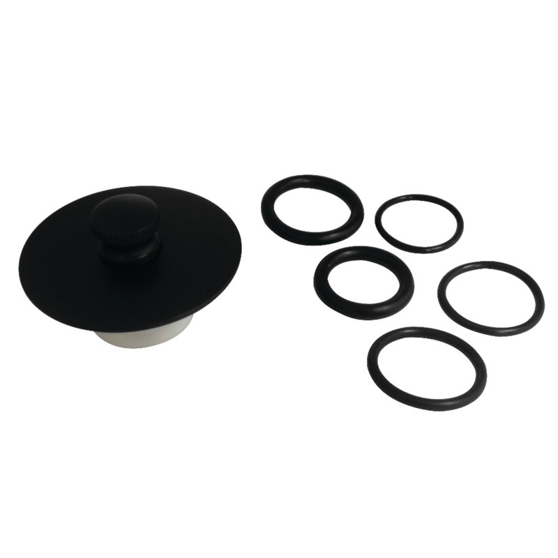 Bouchon de drain de baignoire Kingston, Noir mat