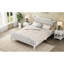 Lit en bois massif blanc antique avec tête de lit tendance, grand, sans tête de lit, conception requise-935709601-935709600