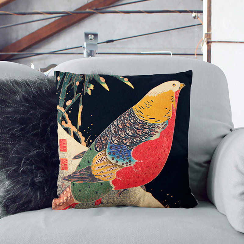 Square Throw Cushion, 40cm H x 40cm W x 15cm D