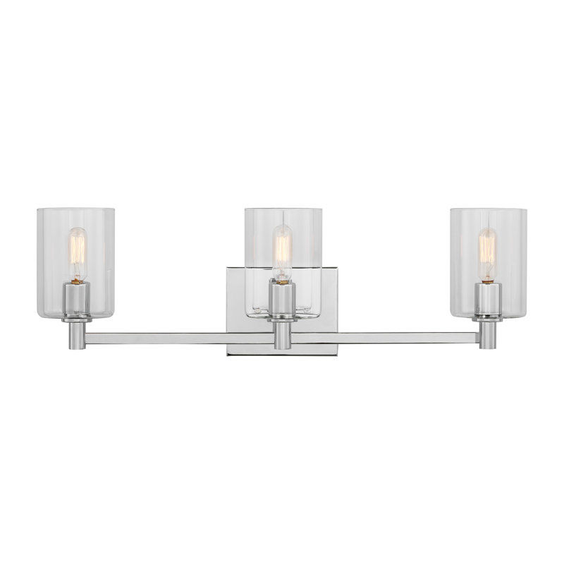Éclairage de salle de bain à intensité variable 3 lumières Signe, Chrome chrome
