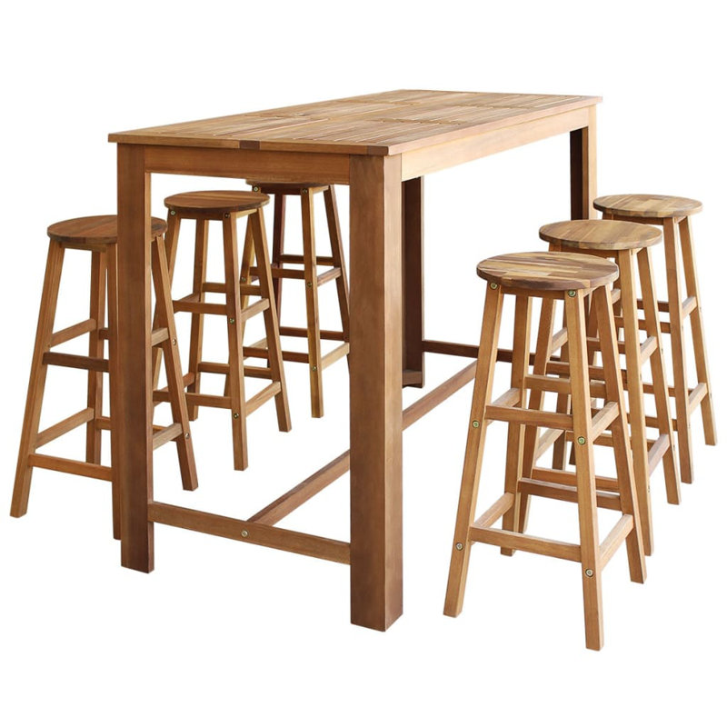 Tabouret de bar et tabouret de comptoir de cuisine, 7, L 59 po x l 27,6 po x H 41,3 po