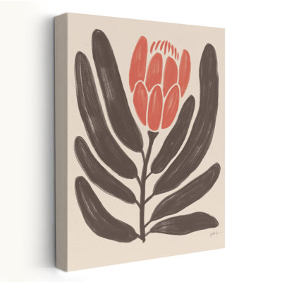 Fleurs simples I - art floral crème noir