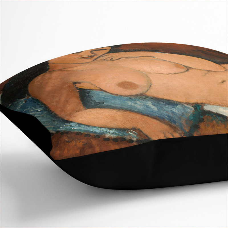 Nude Female Vol.3 Square Throw Cushion, Black, 55cm H x 55cm W x 20cm D