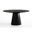Ensemble de table et de chaises 3, 47 po, noir ébène, gris