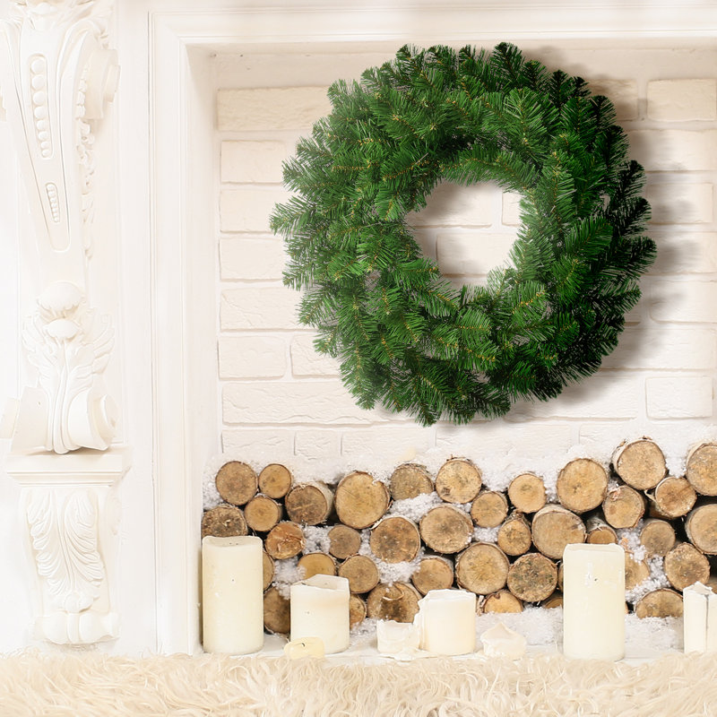 Couronne de luxe en sapin de l'Oregon, L 24 po x H 24 po x P 5 po