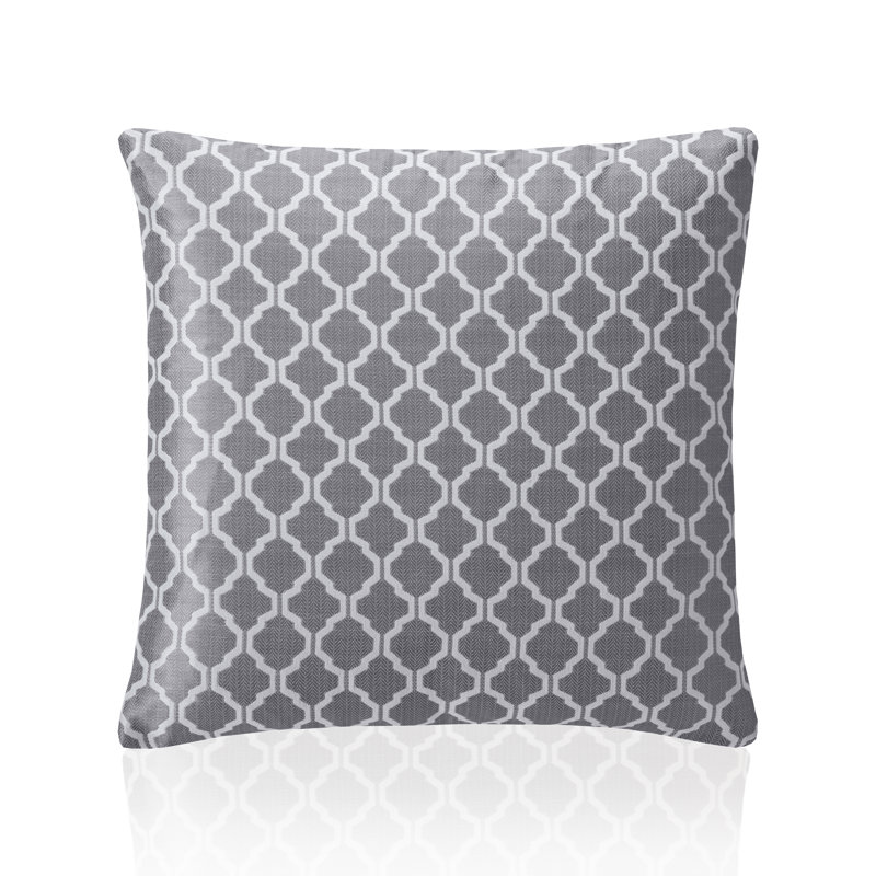 Dareece Cotswold Cushion Covers with Filler Pads, Silver, 45 cm H x 45 cm W x 15 cm D