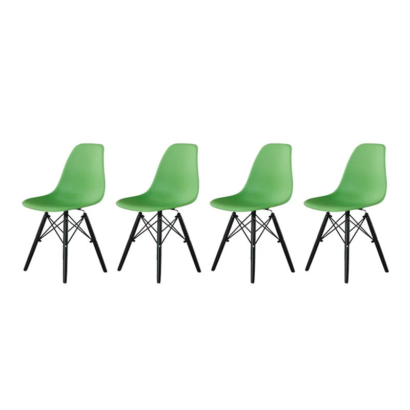 Chaise d'appoint Baranowski, Vert / noir