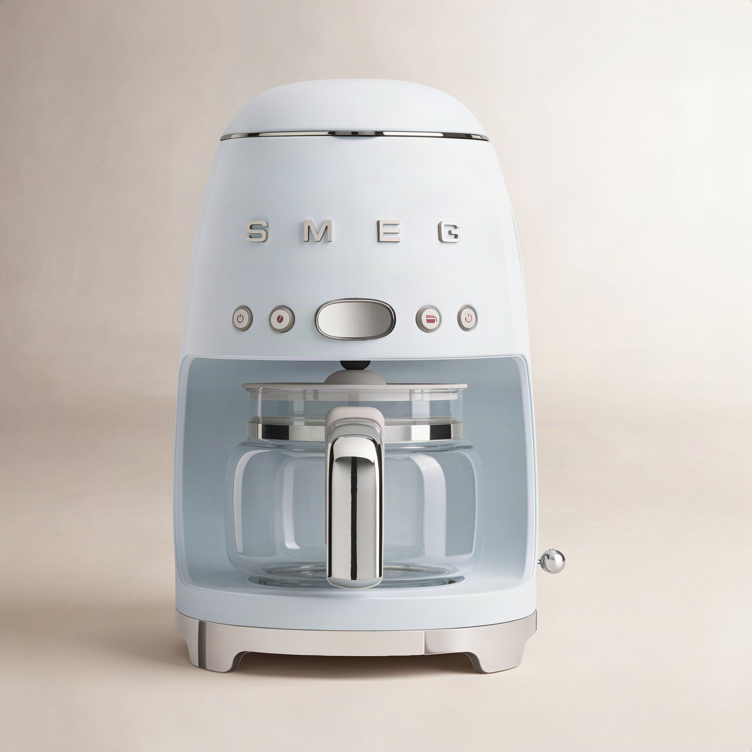 SMEG 50's Retro 10-Cup Drip Coffee Machine, Pastel Blue