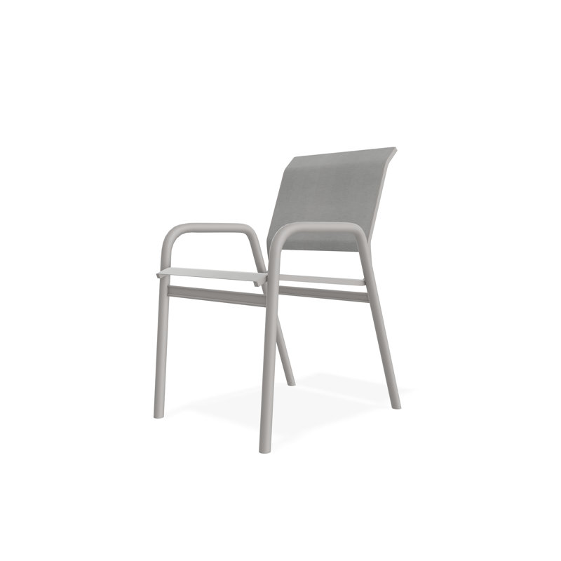 Chaise bistro Gardenella, Gris chaleureux, Alliage Sunbrella®