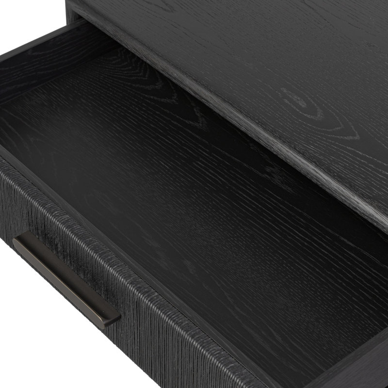 Rosenell Open Nightstand, Black