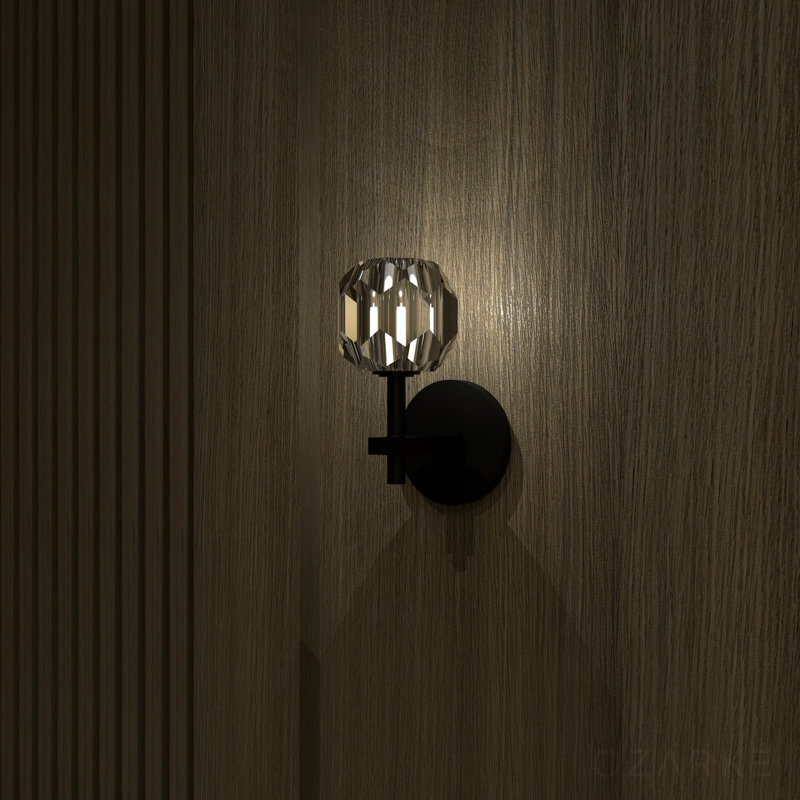 Tyleah Flush Mounted Sconce, Black
