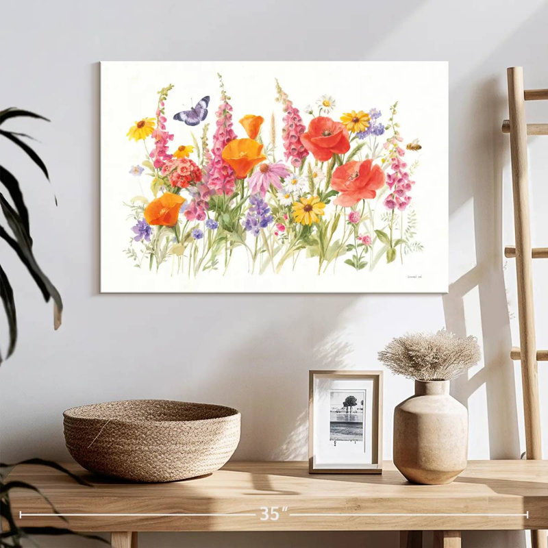 Harnek fleurs sauvages en fleurs, H 16 po x l 24 po