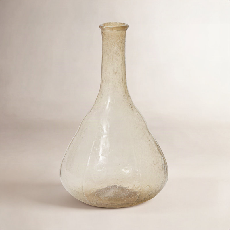 Attleboro Handmade Glass Table Vase, Grey