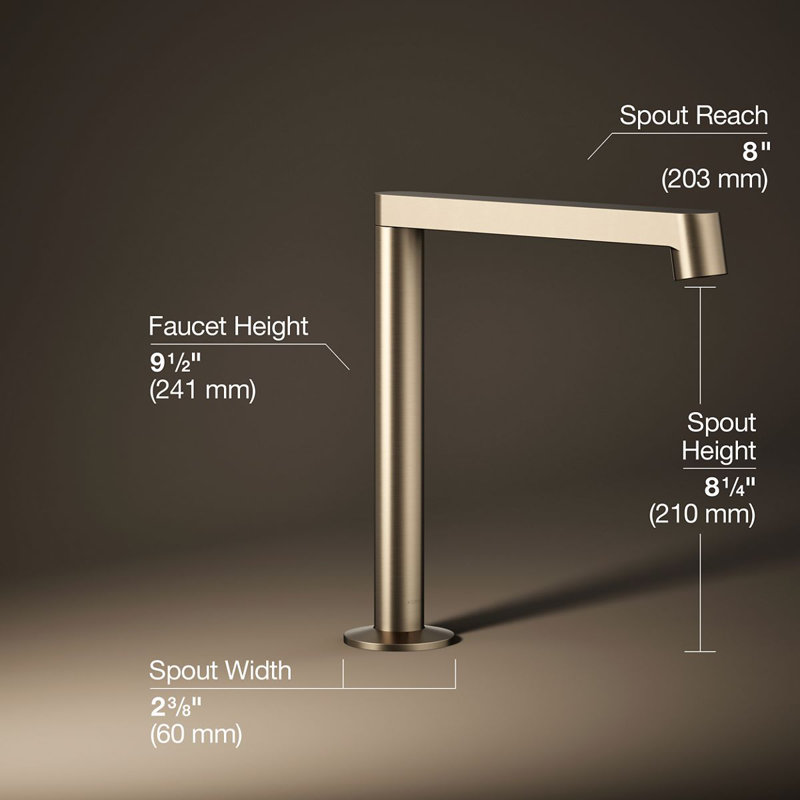 Components Deck-Mount Bath Spout With Row Design, Bronze