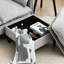 Canapé convertible convertible en U avec repose-pieds et rangement, canapé pour le salon, salon / chambre à coucher / bureau / petit espace-182075588