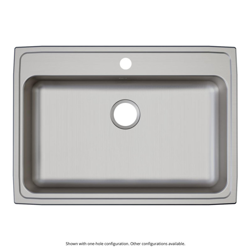 Évier de cuisine en acier inoxydable Elkay Lustertone Classic L 31 po x l 22 po