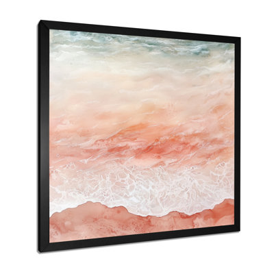 Velvet Reverie Of Beach Ocean V - Modern Beach Wall Art Living Room