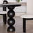 French style vintage solid wood dining table.-107770174