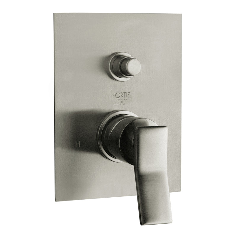 Gattinara Pressure Balanced Valve Trim Only with Diverter with Single Lever Handle, Valve Required, Brushed Nickel