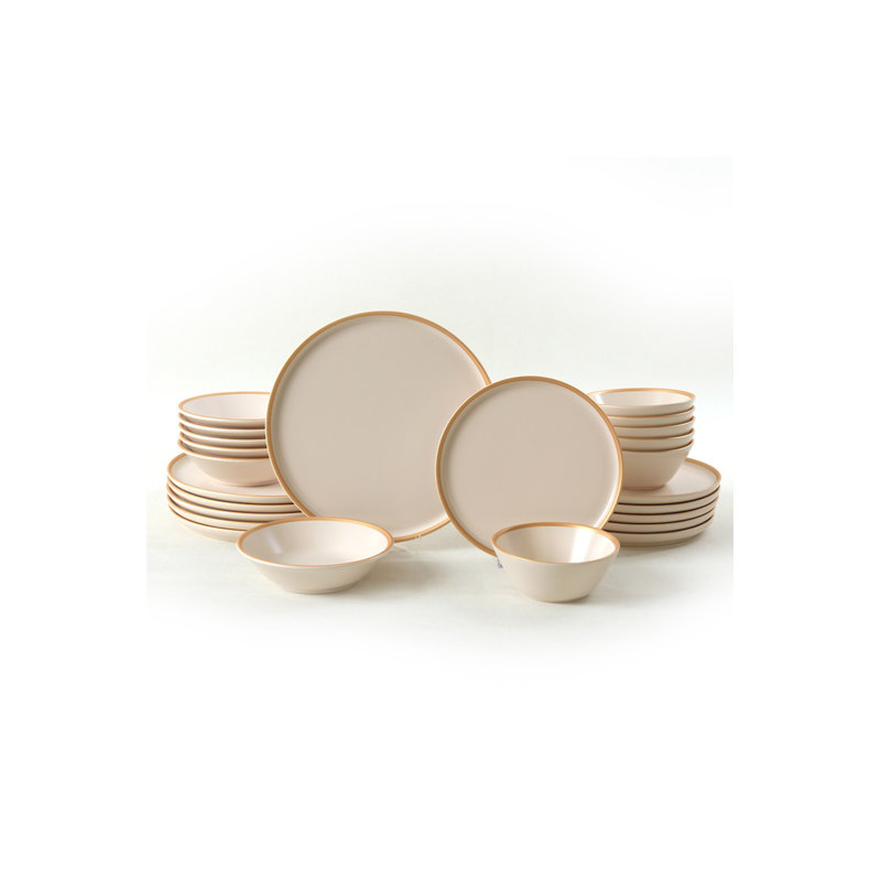 Nichalous 24 Piece Ceramic Dinnerware Set - Service for 6