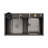 31.5" x 18" Drop-in Single Bowl DeerValley 304 Stainless Steel Polished Black Kitchen Sink Workstation with Accessories