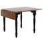 Ensemble de salle à manger extensible 3 pièces 48 "August Grove® Astle | 2 chaises à dossier en forme de flèche | Table à abattants | Sièges 2,4-1494295835-1494296036-1494296038
