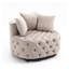 Chaise berçante classique en velours A&A Furniture-1156880941