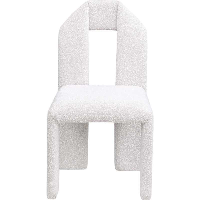 Bennett Upholstered Dining Chair, Cream Boucle Fabric