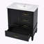 Meuble-lavabo 30 po avec lavabo, armoire de salle de bain avec porte et trois tiroirs-300750245