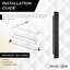 Carson-Minimalist Black Metal Rectangular Wall Light – Sturdy Design with Built-in LED