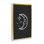 Lune et étoiles sur toile flottante noire par JJ Design House LLC