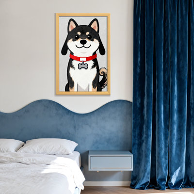 Animals Cute Shiba Inu Dog With Red Collar