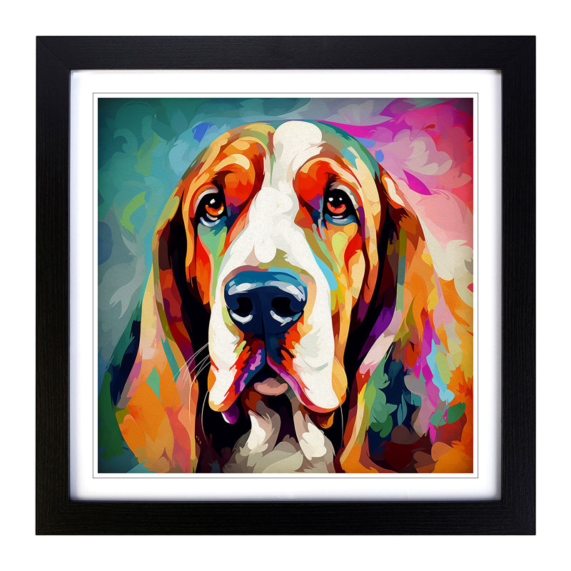 Single Picture Frame Print on Wood, Black