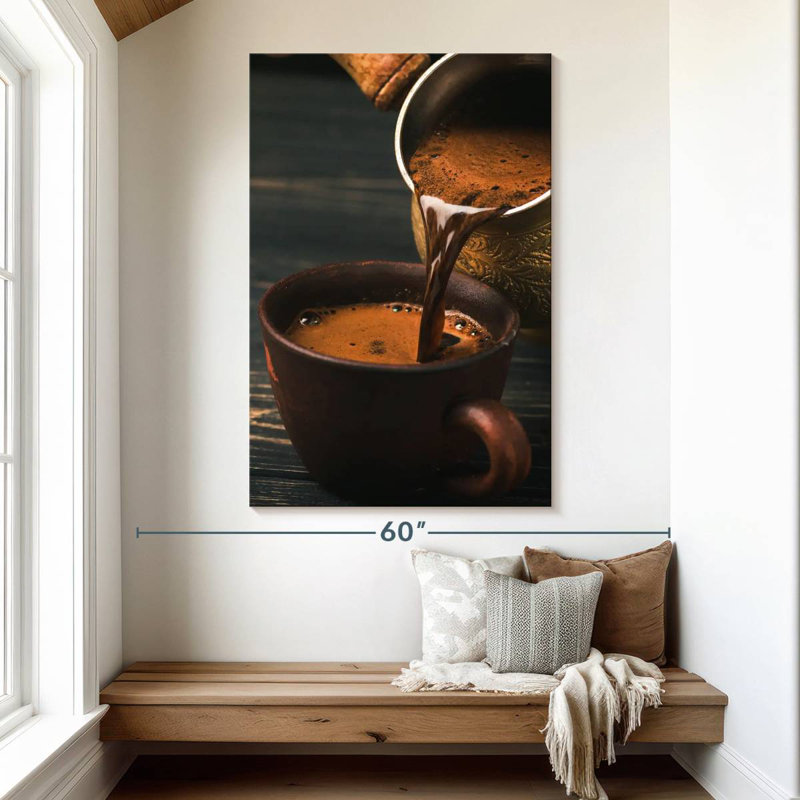 Yarlin Pouring Turkish Coffee, 51" H x 34" W