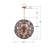 Cailynne 9 Light Aged Brass Pendant-889021037