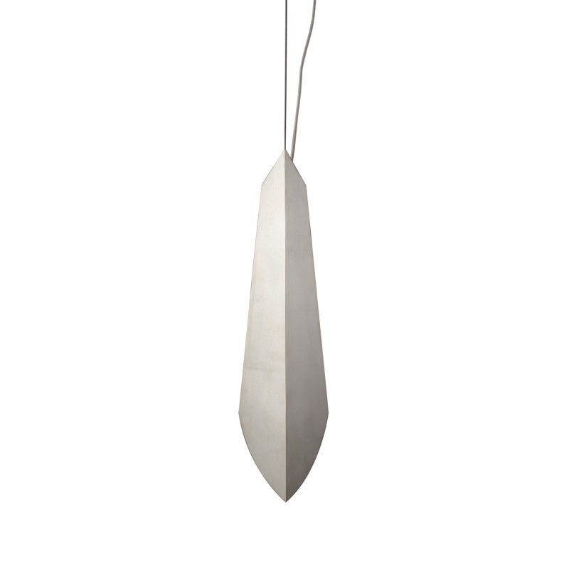 Oakland 1 - Light Pendant, Polished Stainless Steel, 24.5" H x 8" W x 7" D