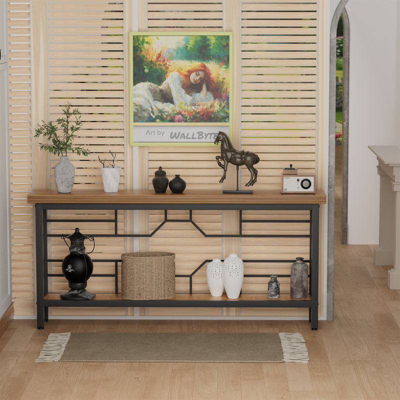 Entryway Table,Narrow Table,Entry Way Console Tables for Living Room,Foyer,Hallway,Unique Design, 32" H x 70.8" W x 11.8" D