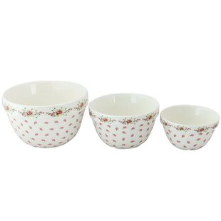 New Grace Pantry Floral Porcelain Microwavable Storage Bowls with