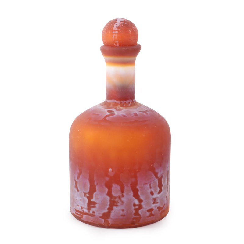 Petite bouteille en verre tangerine Mercer, Petit