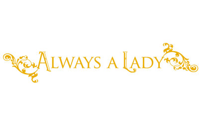 Décalcomanie murale "always a lady"