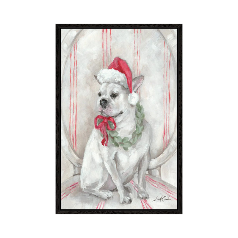 Frenchie by Debi Coules - Gallery-Wrapped Canvas Giclée on Canvas, 66.04 cm H x 45.72 cm W x 4.445 cm D, Black Floater Framed