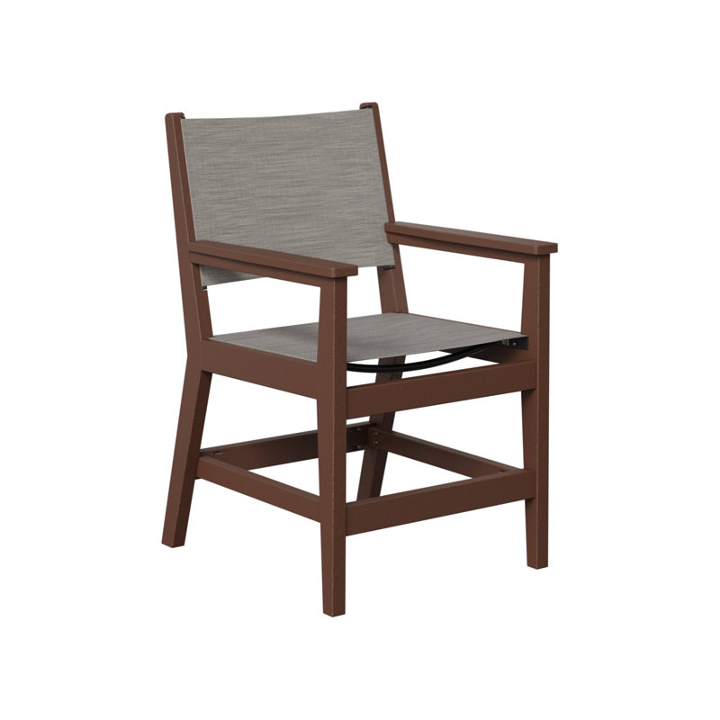 Chaise de salle à manger berlinoise Berlin, Mica perle, Brun chocolat régulier