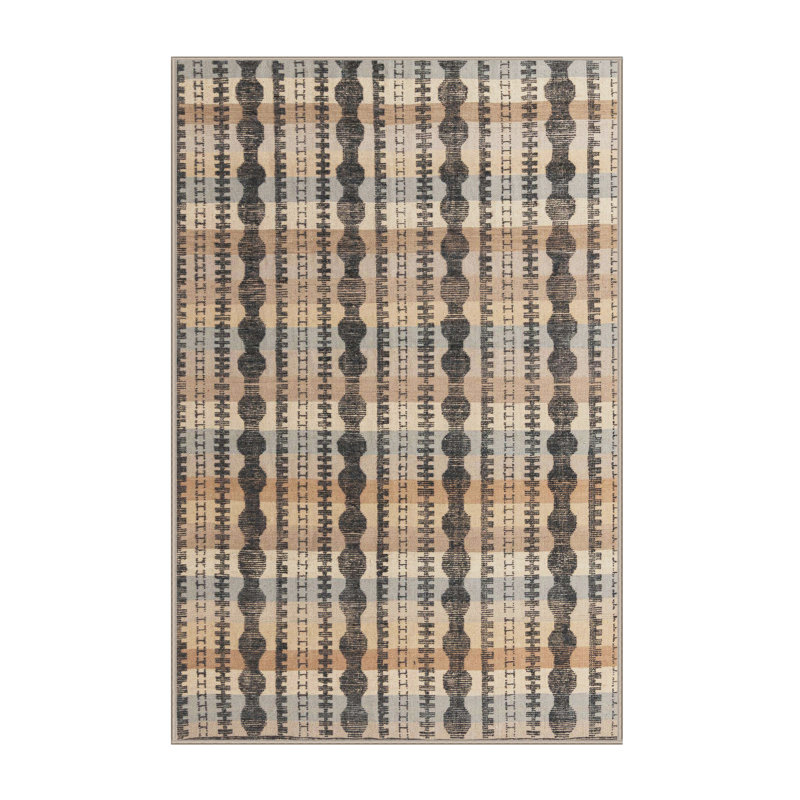 Wrenly Abstract Indoor Rug, Rectangle 2' x 3'