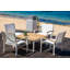 SoHo 42" Square Teak Aluminum Outdoor Coffee Table-774544322