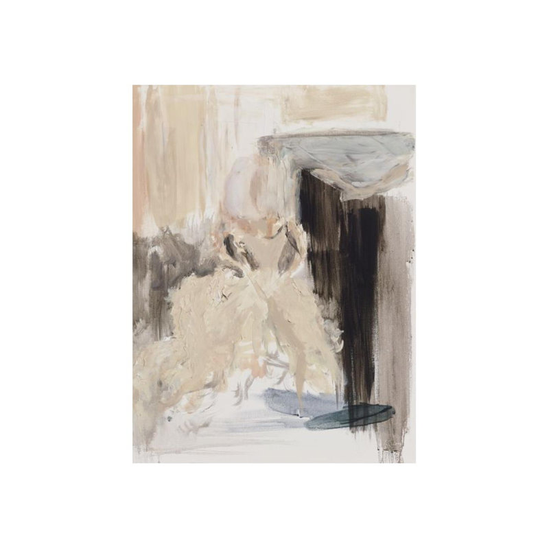 She Runs In Heels Print by Mia Malcolm Studio, Image Brush Gel, 40" H x 30" W x 1.5" D