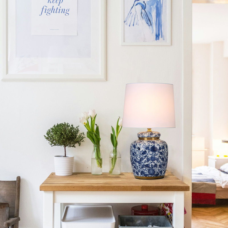 Lampe de table en céramique Keziah