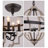 Mcgaughey 6 - Light Farmhouse Geometric Orb Chandelier for Dining Room,Kitchen Island,OAK White Color