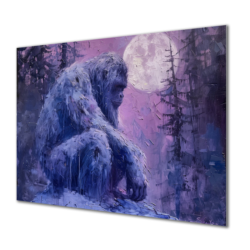 Claborn - art mural Bigfoot, Métal métal, H 12 po x l 20 po x P 1 po